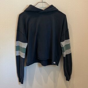 Abercrombie and Fitch Size Small Navy Blue Long Sleeve Hoodie Sweatshirt